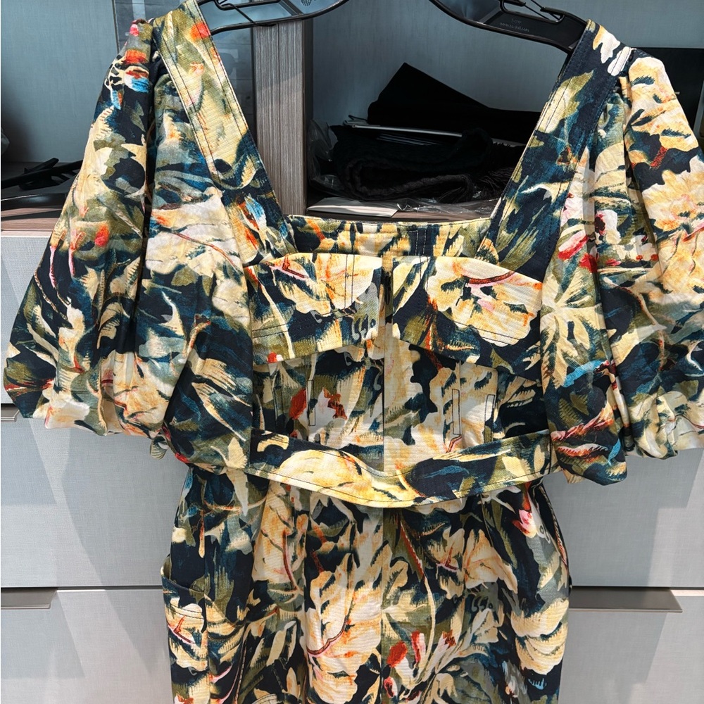 Acler floral mini formal day dress. Size S